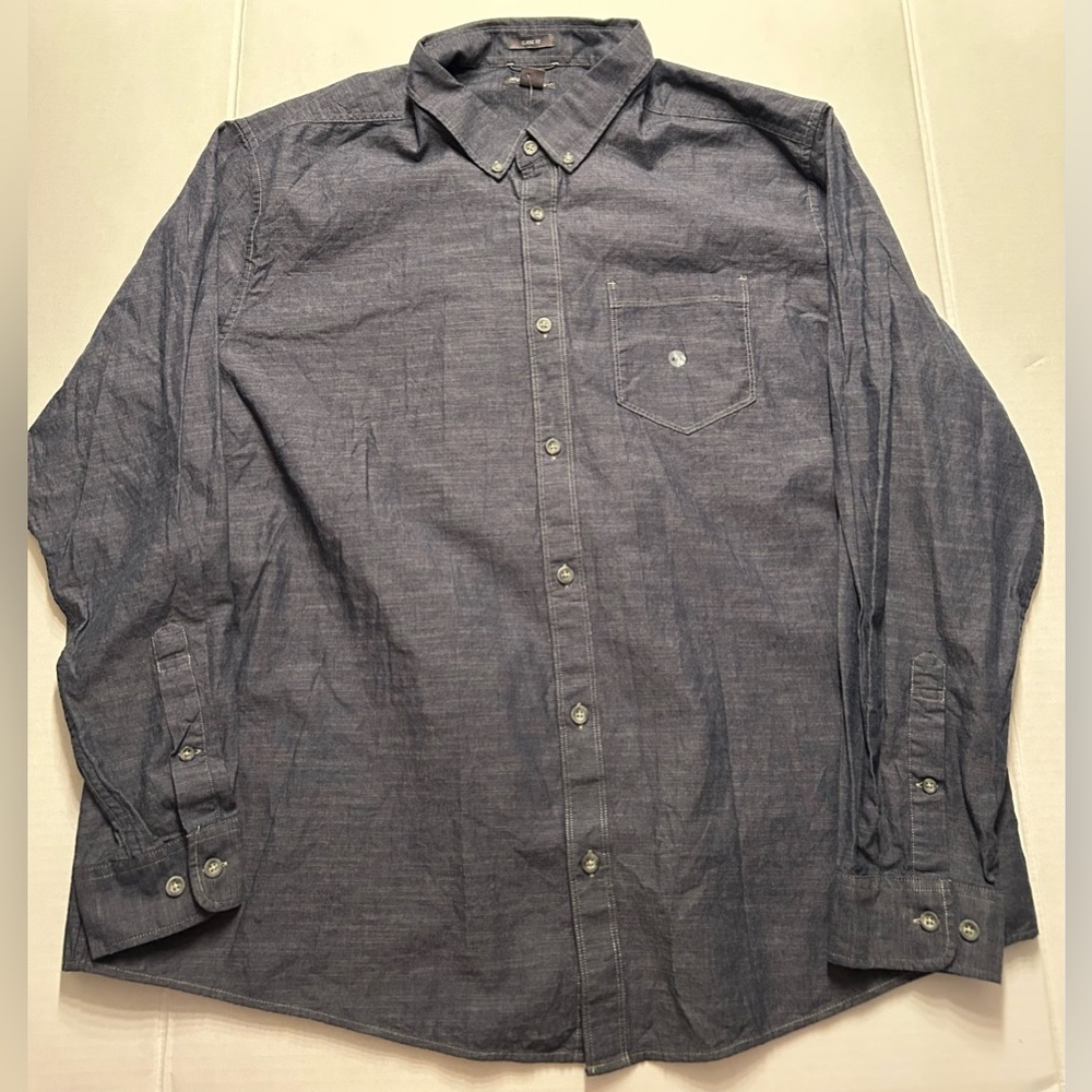 NWT $55 Men’s Eddie Bauer Grifton Long Sleeve Button Down Shirt Classic Fit XXL